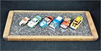 Vintage 5 Piece Assored Slot Model Race Cars Lot