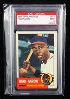 1991 Hank Aaron #317 Mint Baseball Card