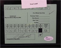 Ivan Lendl Autographed Celebrity Golf Scorecard
