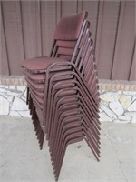 LOT OF 12 STACK CHAIRS