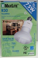 (12) NEW R30 MaxLite 75W Indoor Flood Light Bulbs