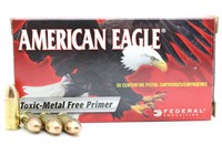 50rds of American Eagle 147gr 9mm Luger TMJ