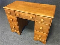Maple Desk with Seven Drawers