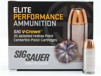 20Rds 45Auto 200Gr Sig Sauer Cartridges