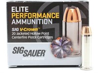 20Rds 38Spl+P 125Gr Sig Sauer Cartridges