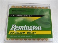 100 rds Remington .22 LR Rimfire Cartridges