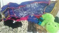 Group of kids clothes (sizes 6 & sm.) shoes and