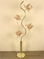 Glass Flower Floor Lamp