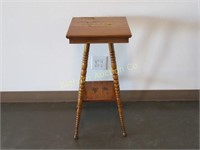Antique Oak Plant Stand/Occasional Table
