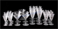 Antique Baccarat Fine Crystal Stemware Collection