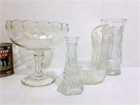 4 articles en verrerie - Glassware items
