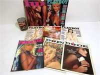8 revues érotiques: Playboy, Dude, Penthouse