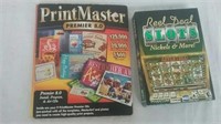 Slots computer game and print master program CDs