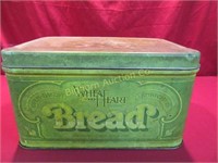 Tin Bread Box w/ Hinged Lid