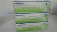 3 boxes Adenna nitrile powder-free exam gloves XL