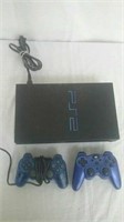 play station 2 with 2 controllers