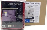 Memory Foam Pillow & King Duvet Set