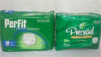 Prevail extra absorbency underwear 18 lg. and