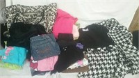 Group of girls clothes sizes 8 - 10 and large