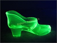 Vaseline Glass Shoe