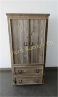 Rustic Barnwood Armoire