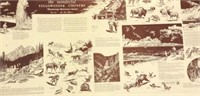 Large Bill O'Neill Yellowstone Poster/ Print Map