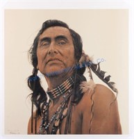 Portrait of a Sioux Print by James Bama