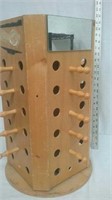Wooden sunglass display rack