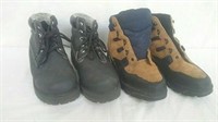 2 pairs of nice boots 1 is smart fit waterproof