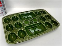 Plat à oeufs en céramique Japan vintage egg tray