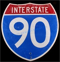 Interstate 90 Shield Highway Sign
