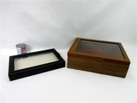 2 boîtes présentoirs vitrées - Glassed boxes