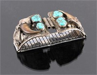 Navajo Sterling Silver Turquoise Claw Watch Band