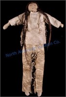 Plains Indian Hide Warrior Doll c. 1900-