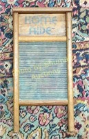 HOME AIDE  TRAVELING GLASS & WOOD WASH BOARD