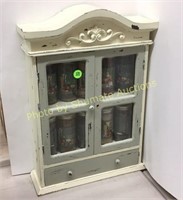 IVORY SPICE CABINET W/SPICES