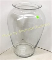 LARGE CLEAR GLASS VASE