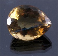 39.95ct. Golden Citrine Pear Cut Gemstone