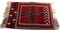 Persian Bokhara Wool Rug c. 1930-1950's