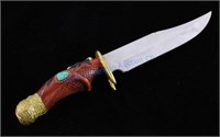 Custom Made Native American Bowie Knife