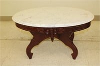 Kimball white marble top coffee table