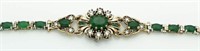 Vintage Style 8.98 ct Emerald Tennis Bracelet