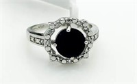 Genuine 2.51 ct Sapphire & Diamond Ring