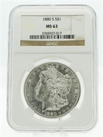 1800-S MS63 Morgan Silver Dollar