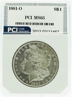 1881-O MS65 Morgan Silver Dollar