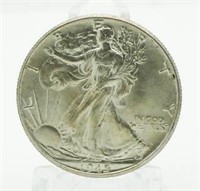1945 Choice BU Walking Liberty Silver Half Dollar