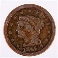 Coin 1844 Large Cent VG
