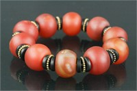 Chinese Red Agate Bracelet