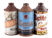 Montana Cone Top Beer Can Collection