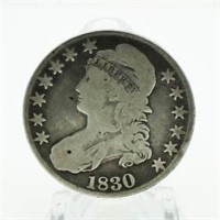 1830 Capped Bust Silver Half Dollar